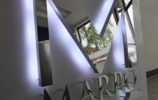 backlit channel letter marro